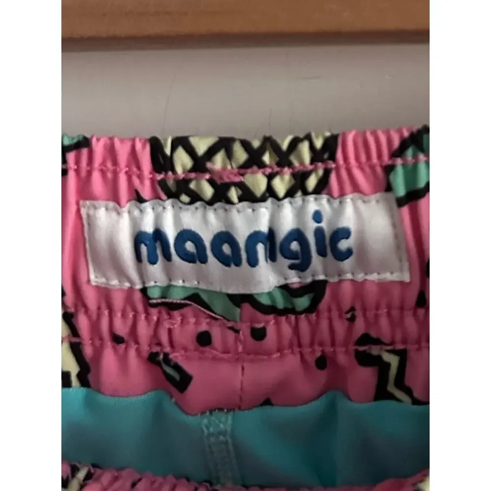 Maamgic 10/12 Boys BeachBlissII Kids Pineapple Swim Trunks Beach Resortwear